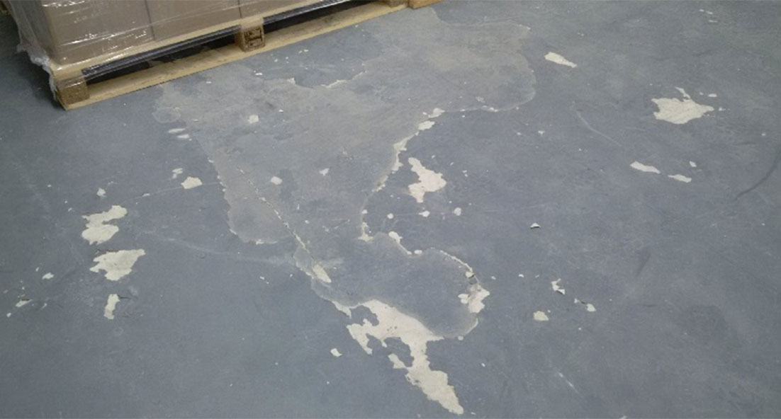 floor coating peeling