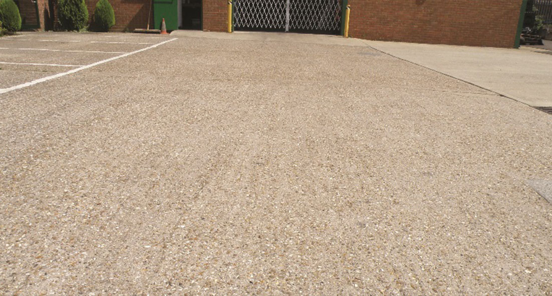 external concrete floor surface