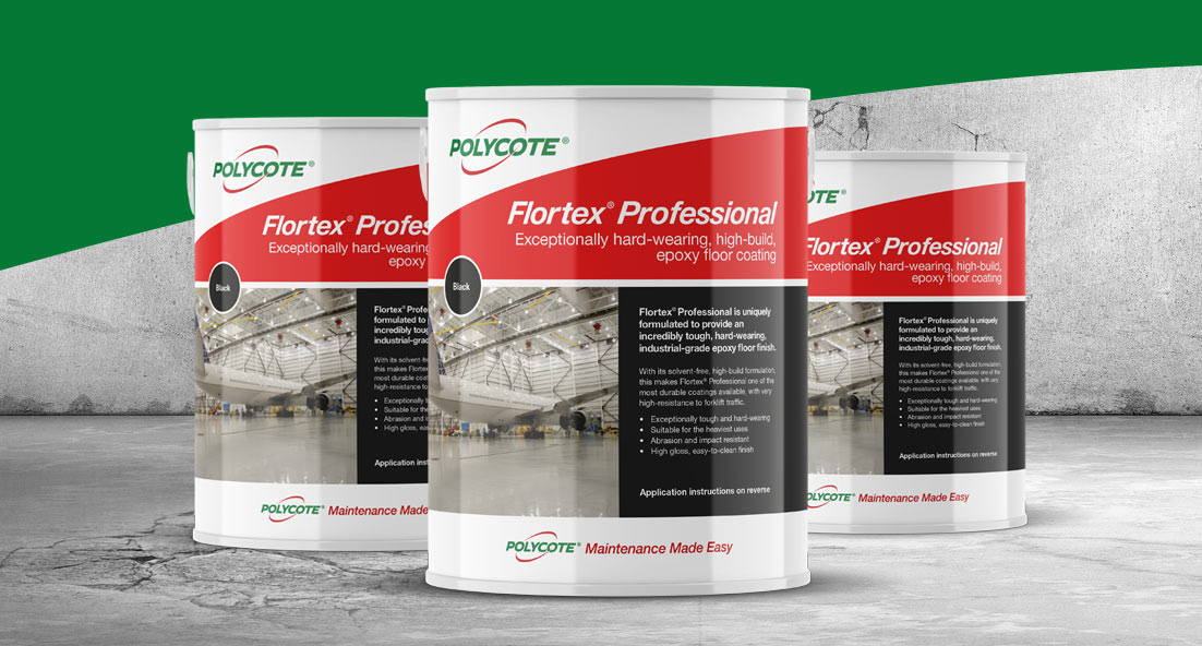 buckets of Flortex Pro on concrete floor