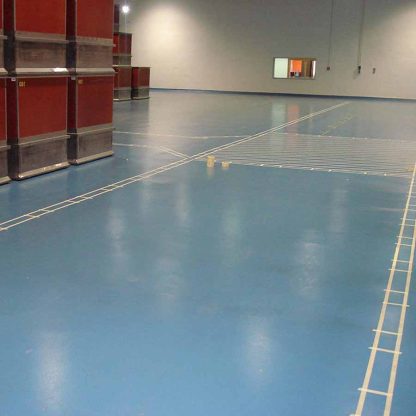 warehouse flooring with lines