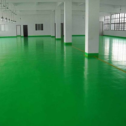 green polyurethane flooring