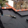application of roof coating