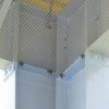 bird netting on top of wall
