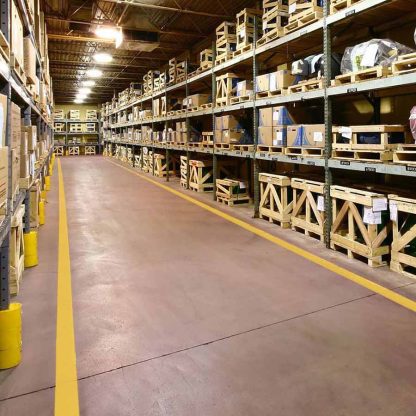 Warehouse with industrial anti-slip flooring