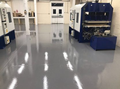 grey ressin flooring