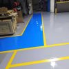 blue and yellow floor ressin