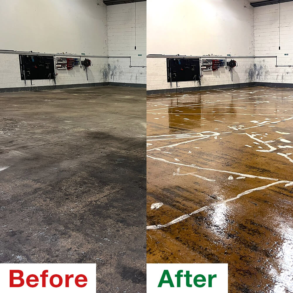 Floor before and after OT Primer
