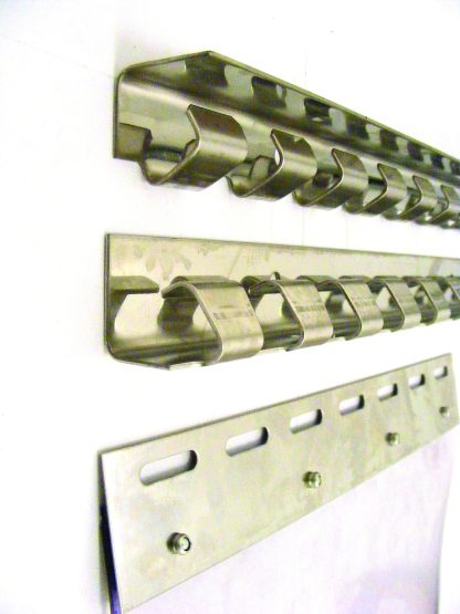 PVC Strip Curtain Stainless Steel Plate Set Polycote