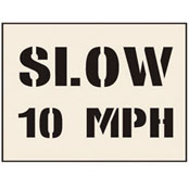 Stencil Text – Slow 10mph Polycote