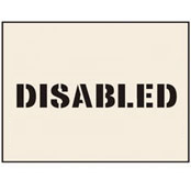 Stencil – Disabled (No Text) Polycote