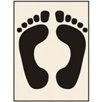 Footprint Floor Stencil