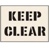 Keep Clear Stencil