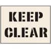 Stencils – keep clear