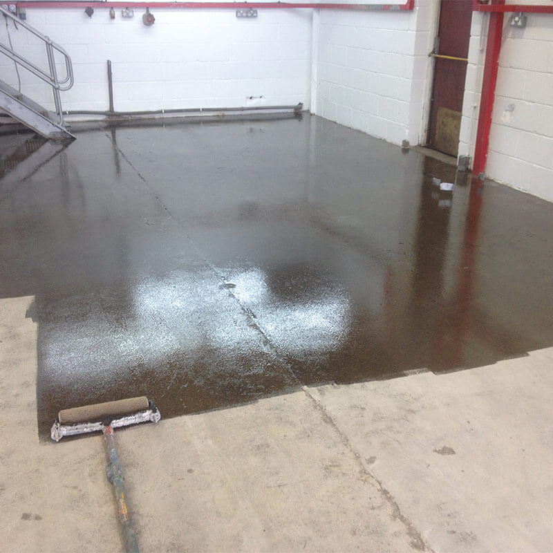 OT Primer XFH being applied to floor