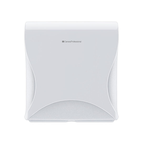 Double folded toilet tissue dispenser