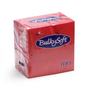 BulkySoft® Rainbow Napkins 33x33 2 Ply Red