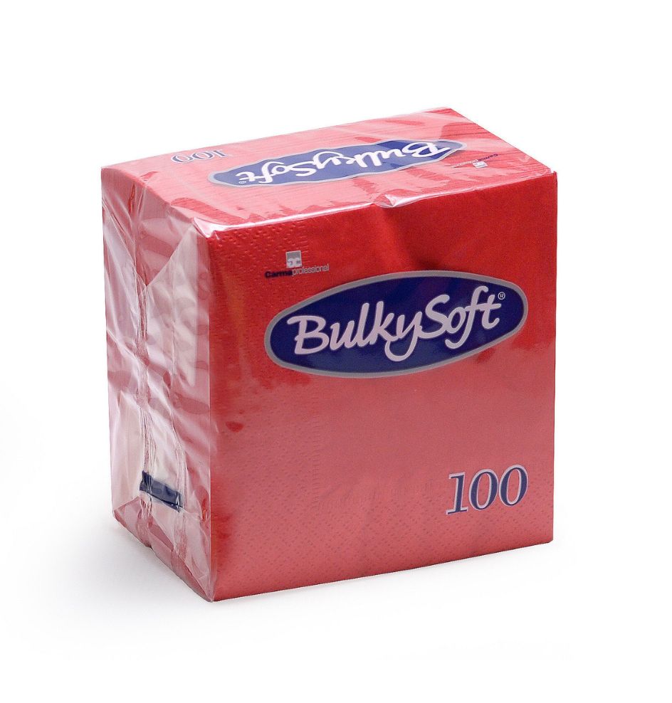 BulkySoft® Rainbow Napkins 33x33 2 Ply Red
