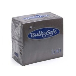 BulkySoft® Rainbow Napkins 40x40 2 Ply Grey