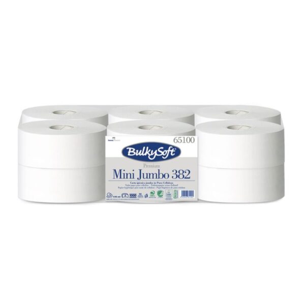 BulkySoft® Premium Mini Jumbo Toilet Rolls