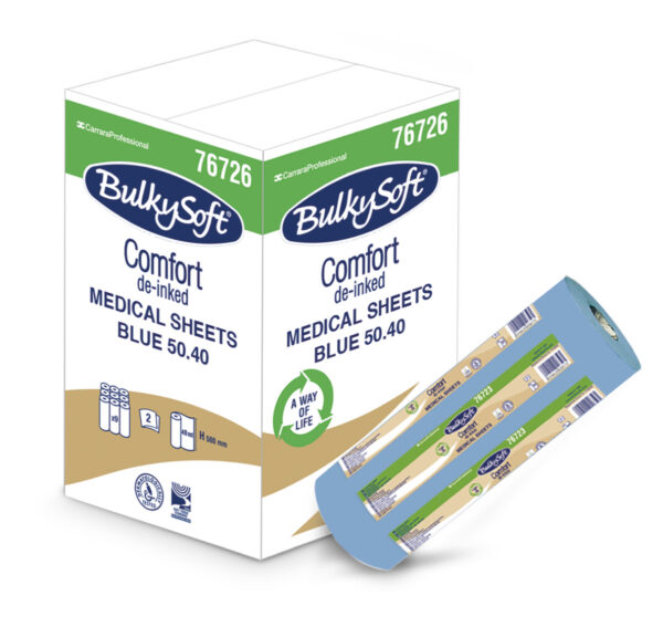 Comfort medical bed sheet blue