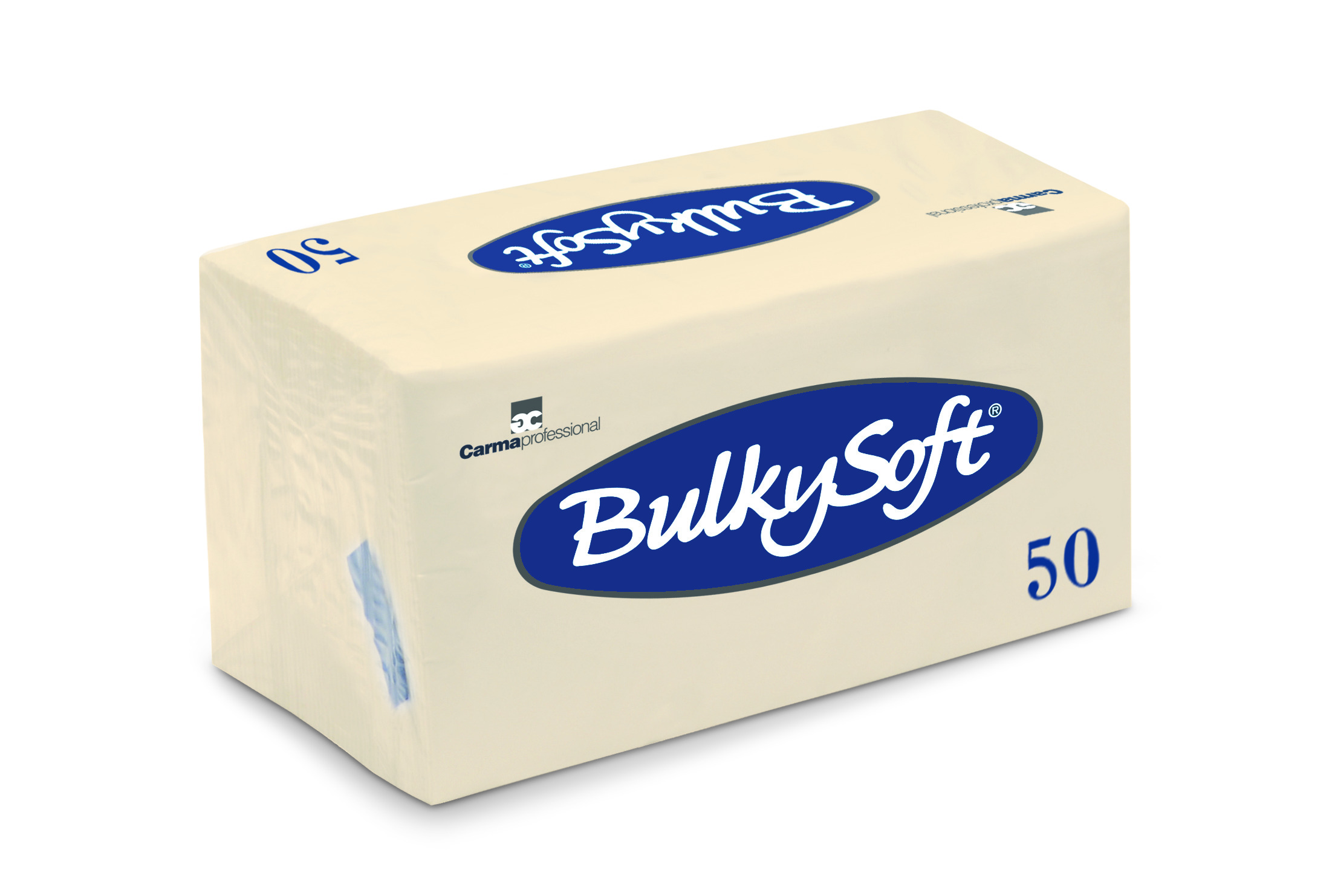 BulkySoft® Napkins 33x33 2 Ply 1/8 Folded - Cream