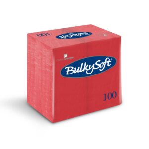 BulkySoft® Rainbow Napkins 40x40 2 Ply Red