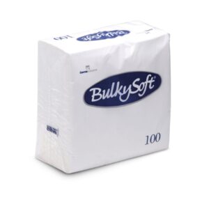 BulkySoft® Napkins 40x40 2 Ply White