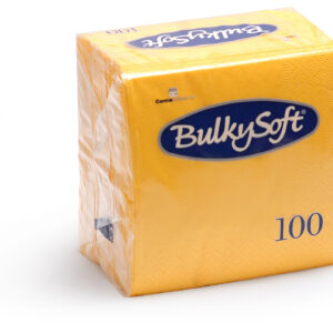 BulkySoft® Rainbow Napkins 40x40 3 Ply Yellow