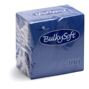 BulkySoft® Rainbow Napkins 40x40 3 Ply Blue