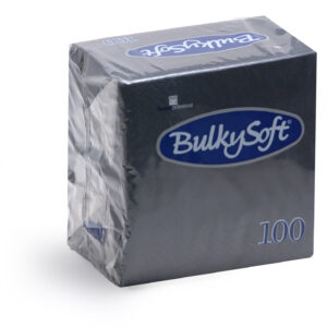 BulkySoft® Rainbow Napkins 40x40 3 Ply Black